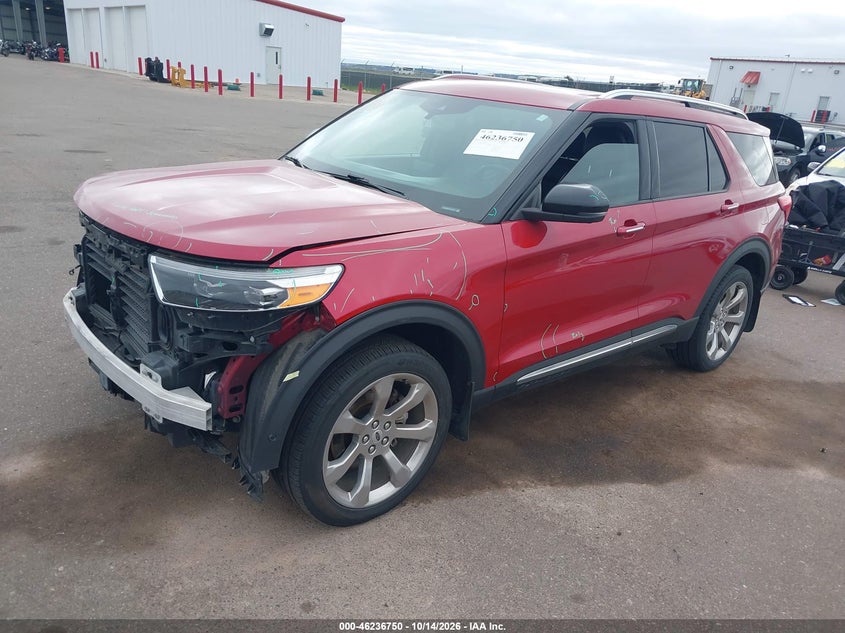Vin: 1fm5k8hc9lga16332, lot: 46736744, ford explorer platinum 20202