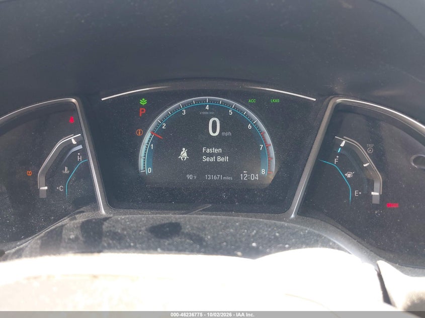 HONDA CIVIC 2016 VIN 2HGFC1F9XGH657554