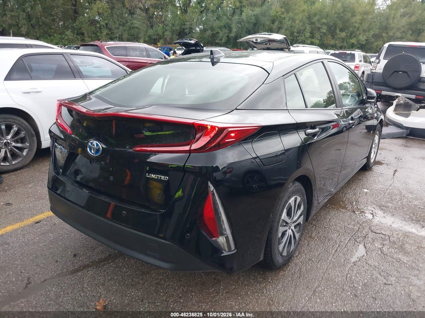 Vin: jtdkamfp2m3172536, lot: 46736819, toyota prius prime limited 20214