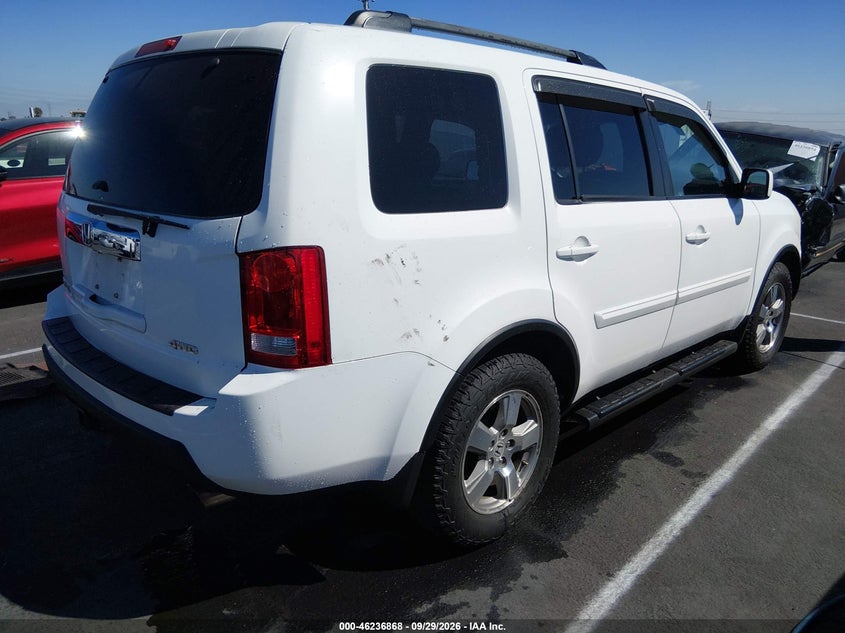 Vin: 5fnyf4h59bb009941, lot: 46736862, honda pilot ex-l 20114