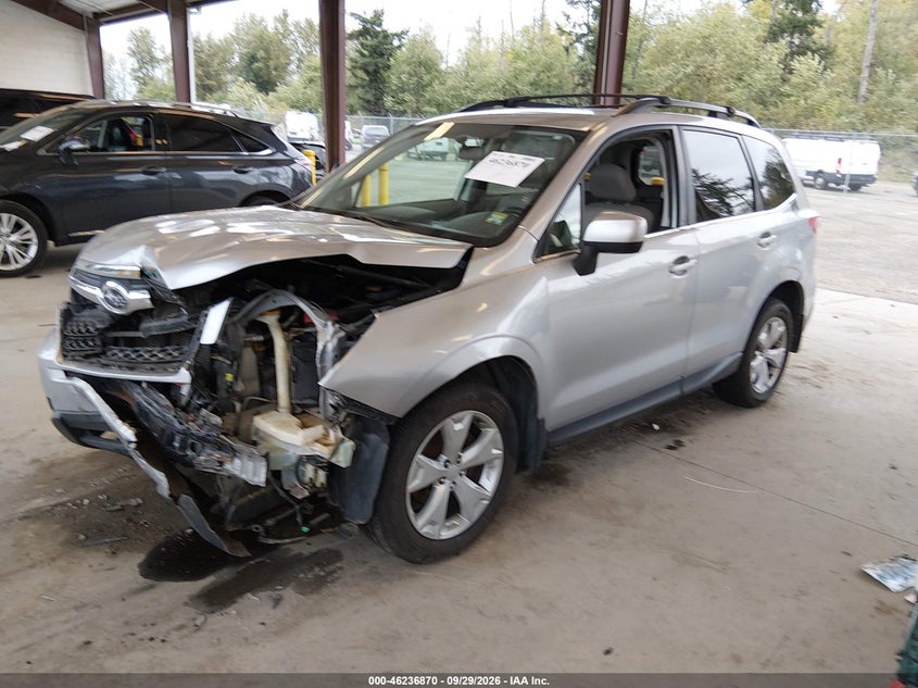 Vin: jf2sjakc0fh580106, lot: 46736864, subaru forester 2.5i limited 20152