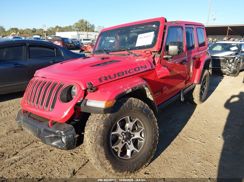 Vin: 1c4hjxfg6mw545667, lot: 46736866, jeep wrangler unlimited rubicon 4x4 20212