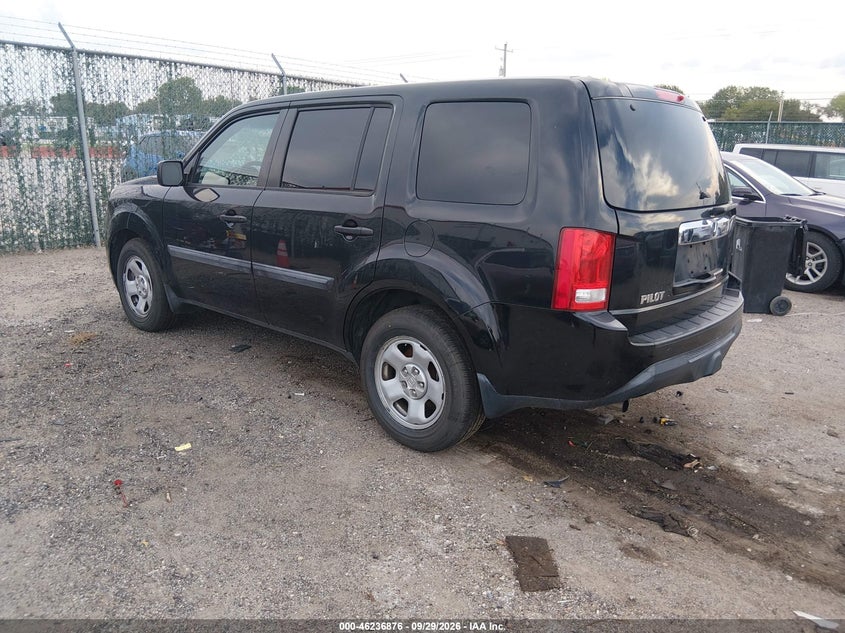 Vin: 5fnyf3h24fb022408, lot: 46736871, honda pilot lx 20153