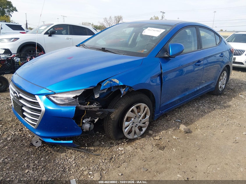 2017 Hyundai Elantra Se, Front End, IAAI, VIN KMHD74LF4HU096154 — photo 2