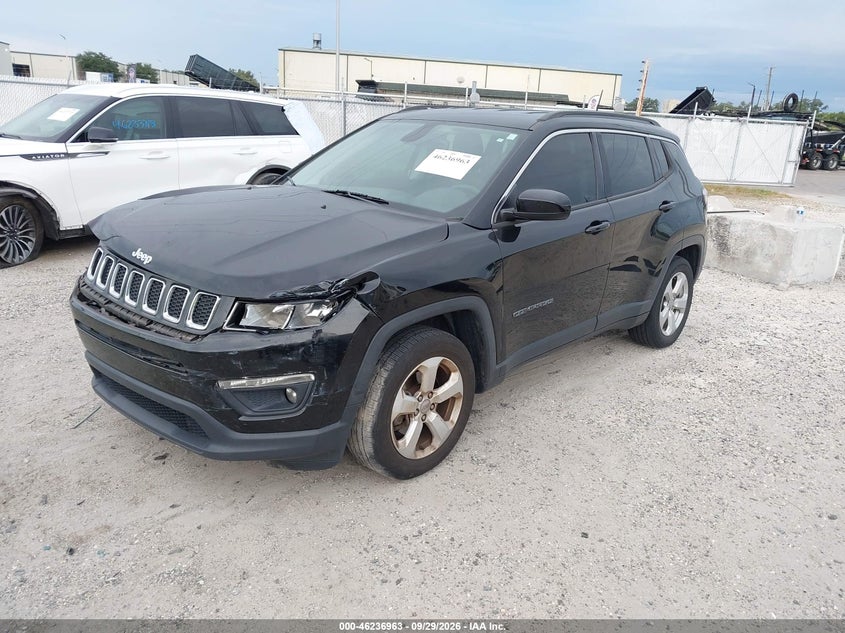 Vin: 3c4njcbb2jt193257, lot: 46736957, jeep compass latitude fwd 20182