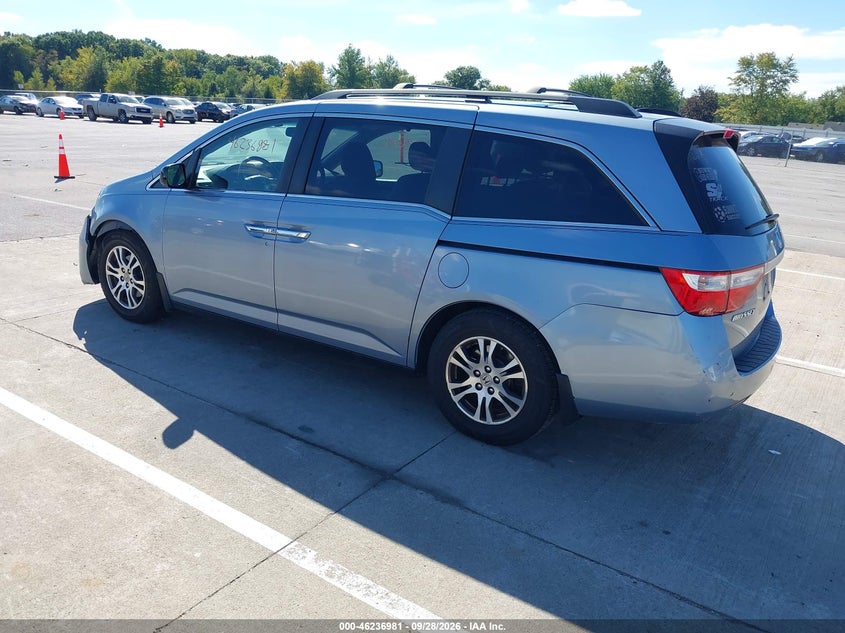 Vin: 5fnrl5h61cb031204, lot: 46736975, honda odyssey ex-l 20123
