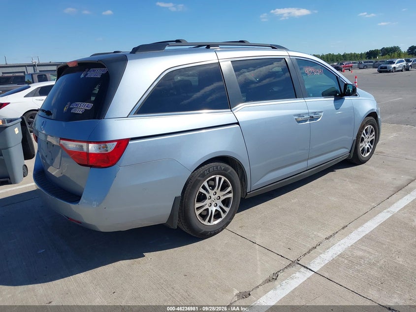 Vin: 5fnrl5h61cb031204, lot: 46736975, honda odyssey ex-l 20124