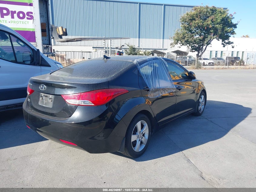 Vin: 5npdh4ae7dh396142, lot: 46736991, hyundai elantra gls 20134