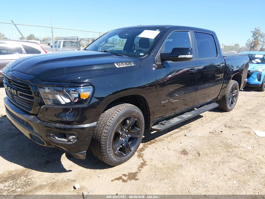 Vin: 1c6srfft4ln284976, lot: 46737051, ram 1500 big horn  4x4 5'7 box 20202