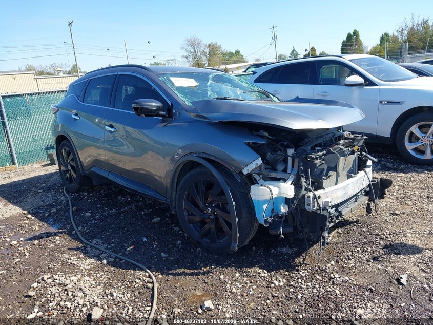 Vin: 5n1az2mh6jn132931, lot: 46737098, nissan murano sl 20181