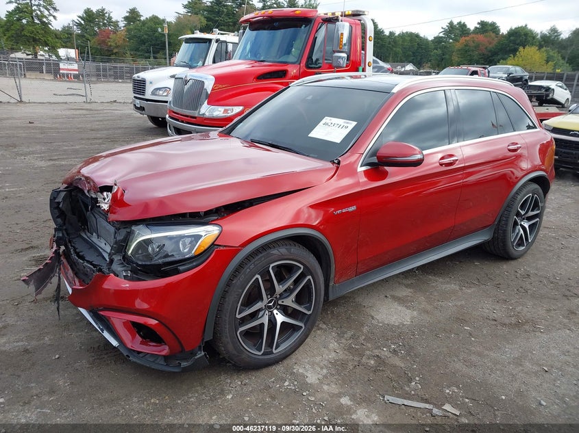 2019 Mercedes-Benz Amg Glc 63 4Matic, Front End, IAAI, VIN WDC0G8JBXKF659059 — photo 2