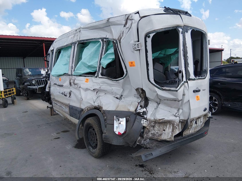 Vin: 1fbax2cm9jka85392, lot: 46737141, ford transit-350 xlt 20183