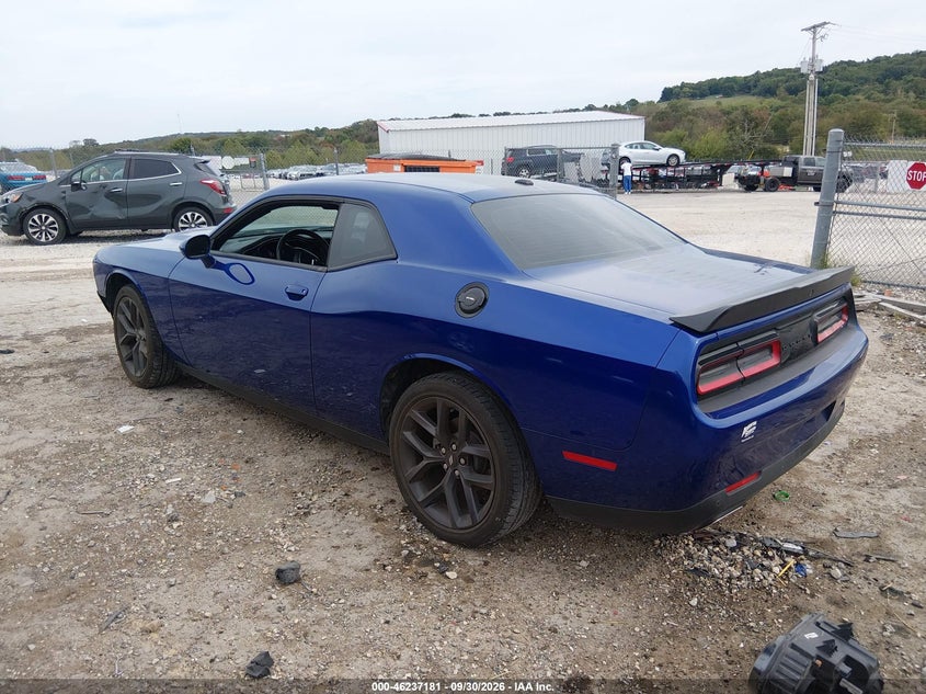 Vin: 2c3cdzag1mh577854, lot: 46737175, dodge challenger sxt 20213