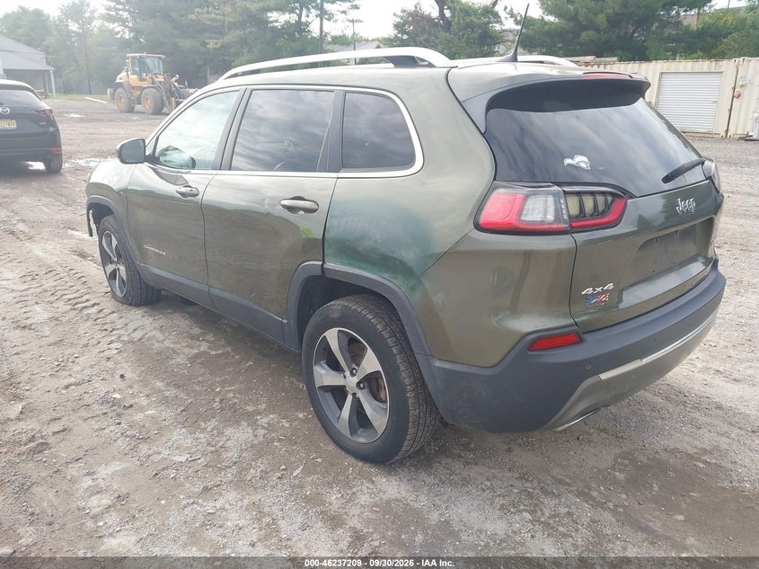 Vin: 1c4pjmdn7kd273814, lot: 46737203, jeep cherokee limited 4x4 20193