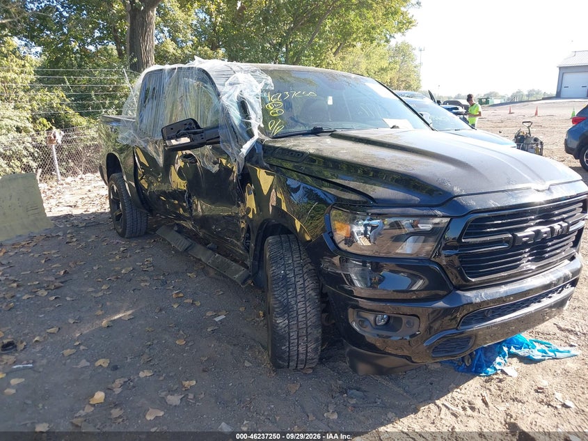 Vin: 1c6rrffgxkn703994, lot: 46737244, ram 1500 big horn/lone star  4x4 5'7 box 2019 img_1