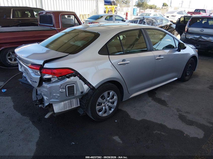 Vin: jtdbcmfexr3039605, lot: 46737256, toyota corolla hybrid le 20244