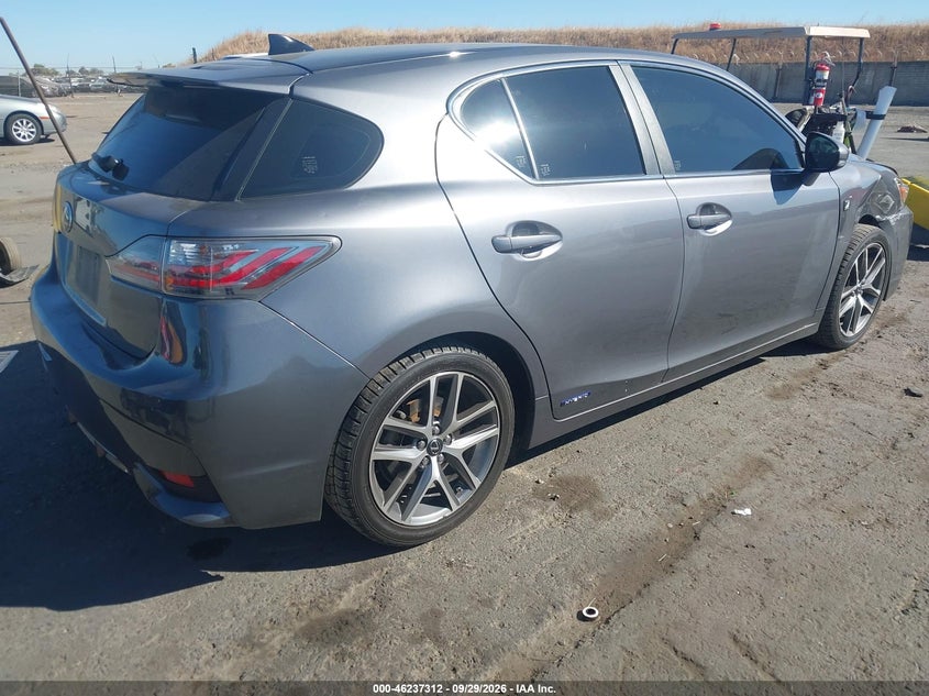 LEXUS CT 200H 2015 VIN JTHKD5BH3F2250468