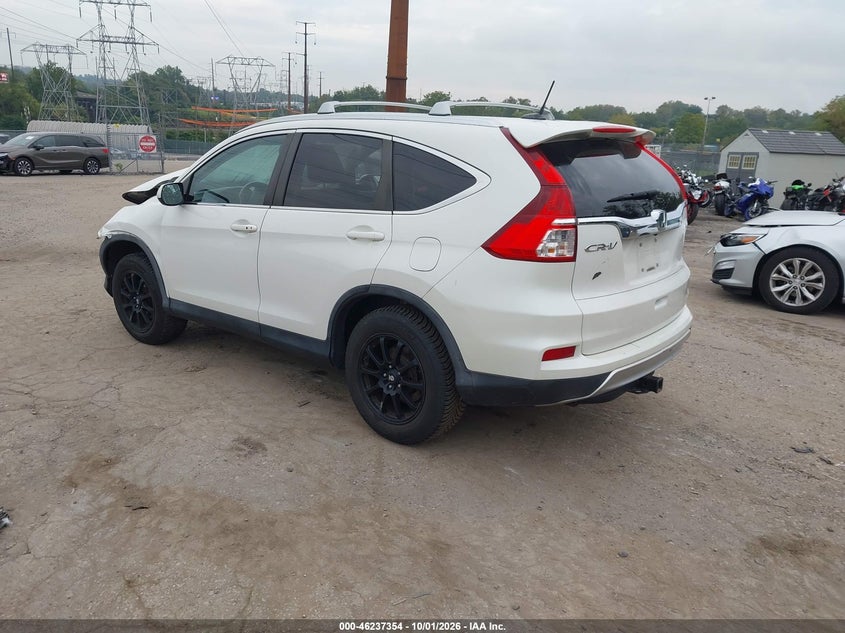 Vin: 5j6rm4h71fl030419, lot: 46737348, honda cr-v ex-l 20153