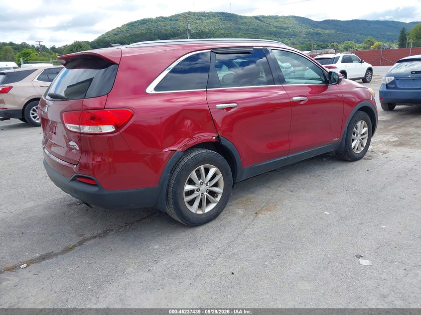 Vin: 5xypgda34gg137232, lot: 46737433, kia sorento 2.4l lx 20164