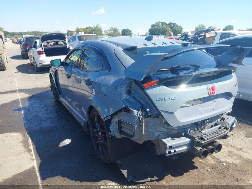 Vin: shhfk8g73ku202209, lot: 46737605, honda civic type r touring 20193