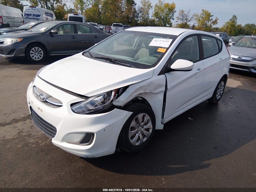 Vin: kmhct5ae5hu340322, lot: 46737612, hyundai accent se 20172