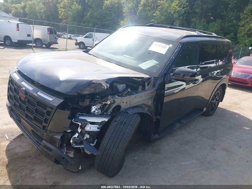Vin: jn8ay3dexs9402986, lot: 46737657, nissan armada pro-4x 4wd 20252