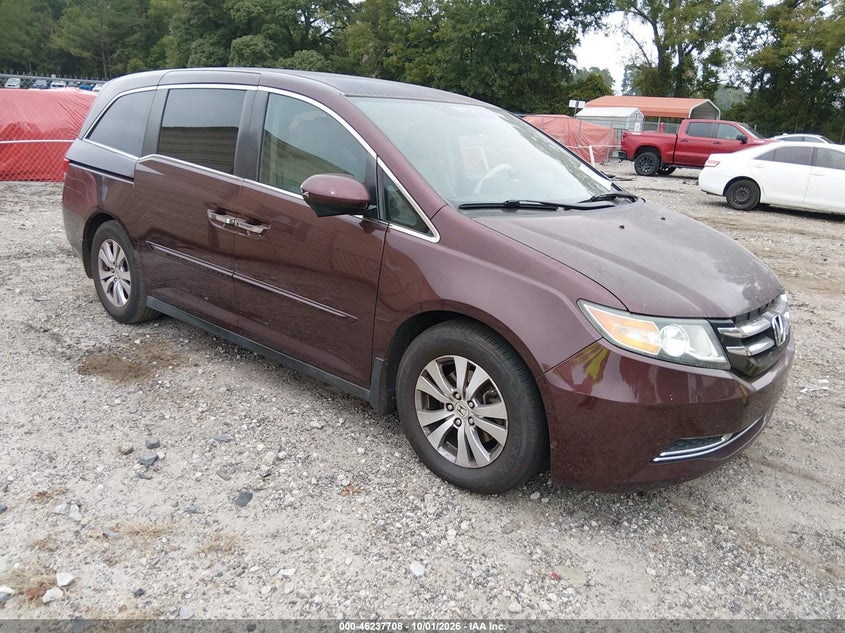 Vin: 5fnrl5h4xeb012183, lot: 46737702, honda odyssey ex 20141