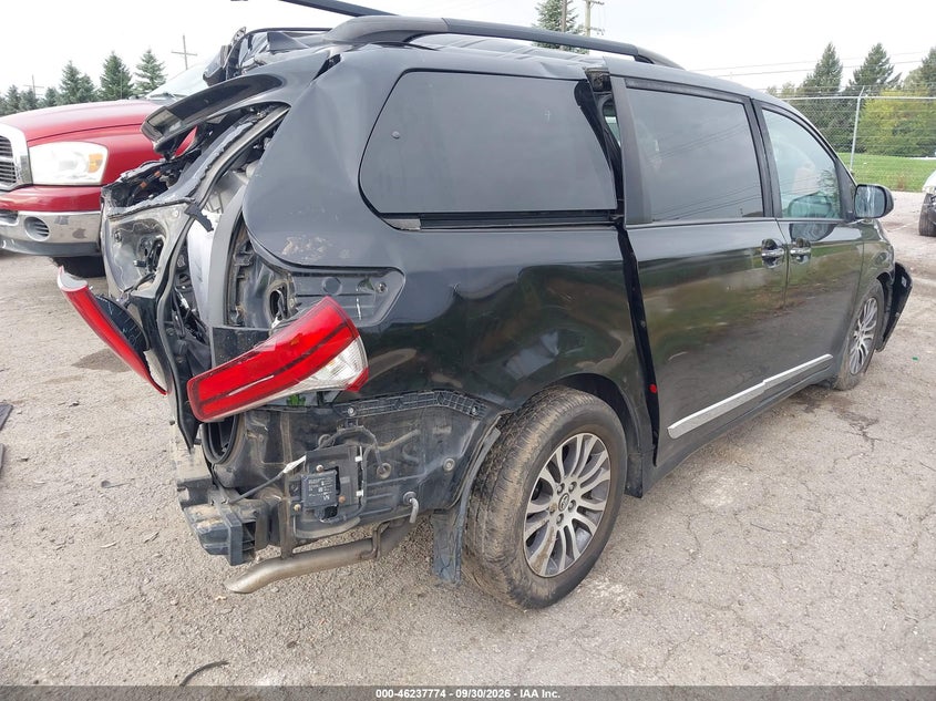 Vin: 5tdyz3dc1js951451, lot: 46737768, toyota sienna xle 8 passenger 20184