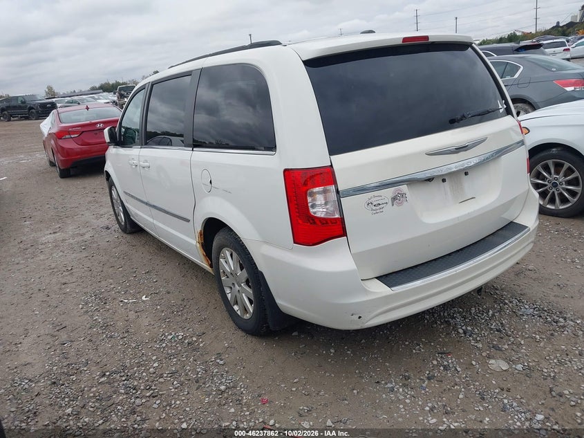 Vin: 2c4rc1bg4dr598040, lot: 46737856, chrysler town & country touring 20133