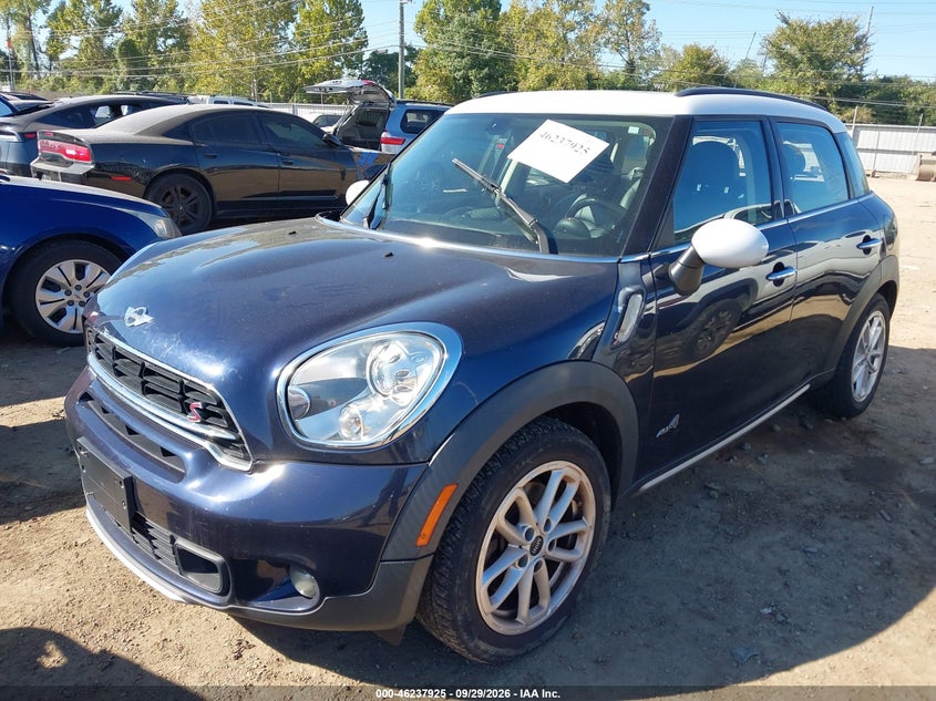 2016 Mini Countryman Cooper S, Обычный износ, IAAI, VIN WMWZC5C55GWU20845 — фото 2