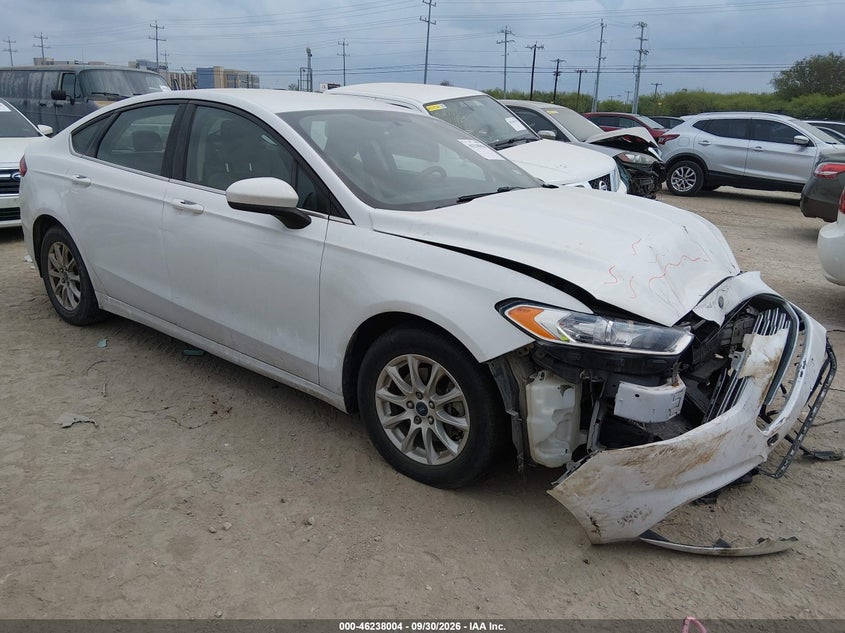Vin: 3fa6p0g70hr383190, lot: 46737998, ford fusion s 20171