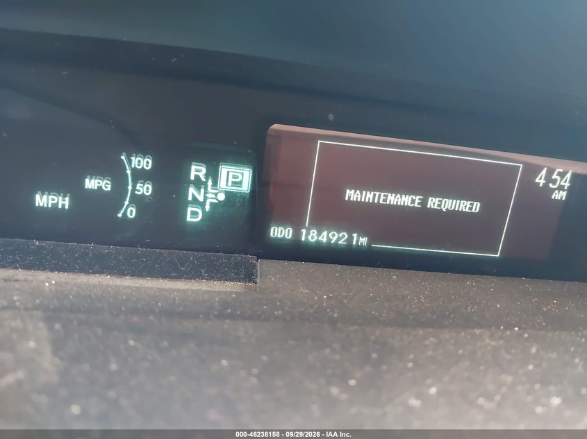 TOYOTA PRIUS 2013 VIN JTDKN3DU6D1724686