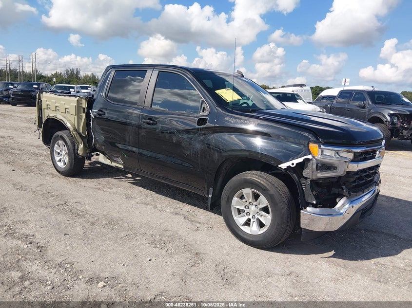Vin: 3gcpacek6ng639994, lot: 46738245, chevrolet silverado 1500 2wd  short bed lt 2022 img_1
