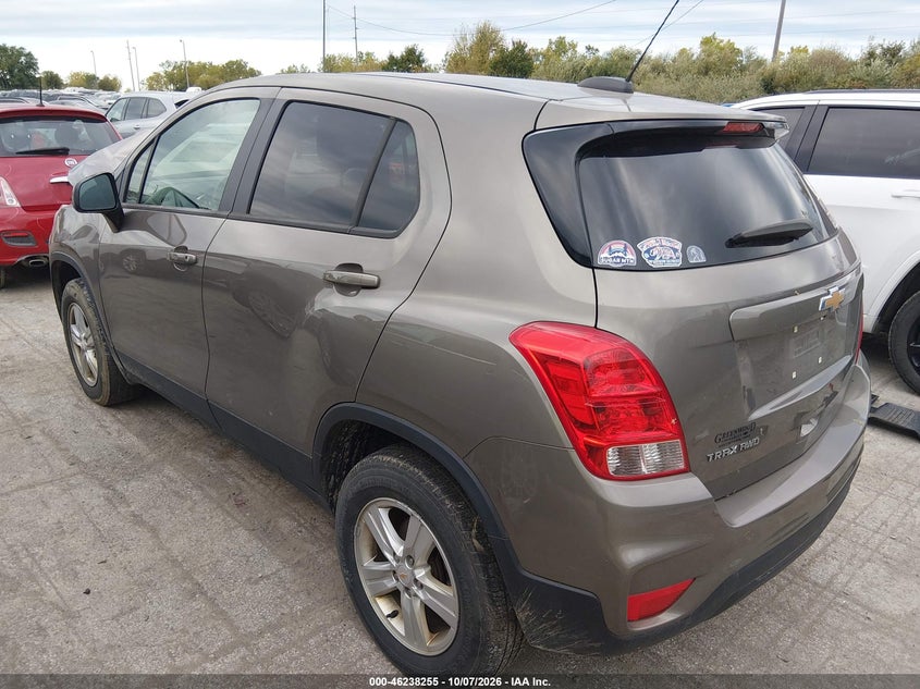 Vin: kl7cjnsb1mb358768, lot: 46738249, chevrolet trax awd ls 20213