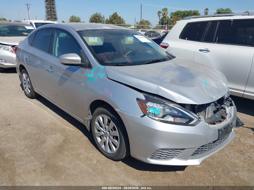 Vin: 3n1ab7apxgy284162, lot: 46738318, nissan sentra s 20161