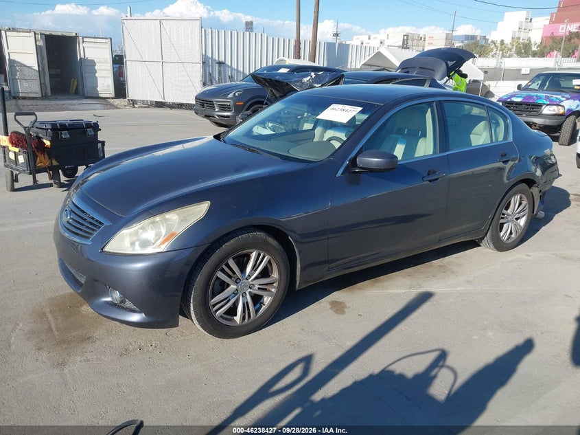 2012 Infiniti G25 Journey, Rear, IAAI, VIN JN1DV6AP2CM700216 — photo 2
