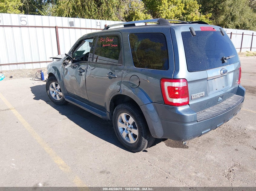 Vin: 1fmcu9eg2bka08356, lot: 46738464, ford escape limited 20113