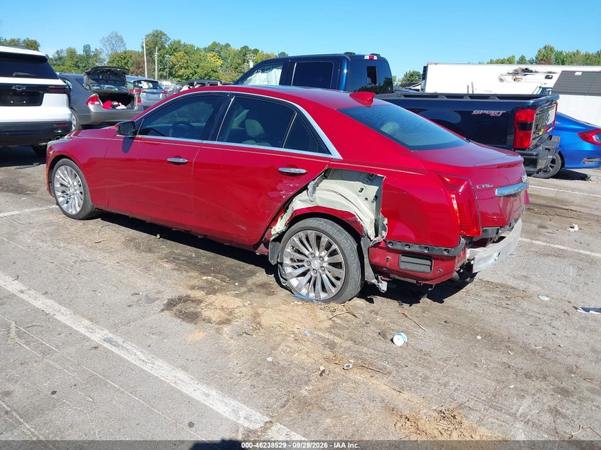 Vin: 1g6ax5ss1g0126621, lot: 46738523, cadillac cts luxury collection 20163