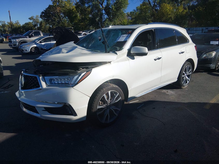 Vin: 5j8yd4h80kl017098, lot: 46738543, acura mdx advance pkg 20192