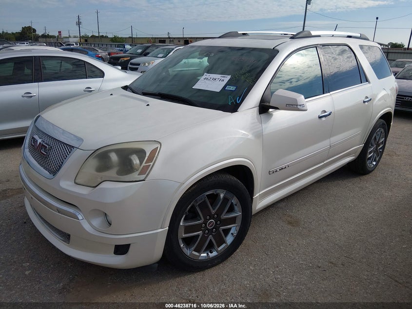 Vin: 1gkkrted4cj364808, lot: 46738710, gmc acadia denali 20122