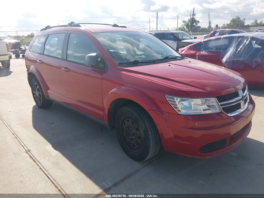 Vin: 3c4pdcab0ft517928, lot: 46738733, dodge journey american value pkg 20151