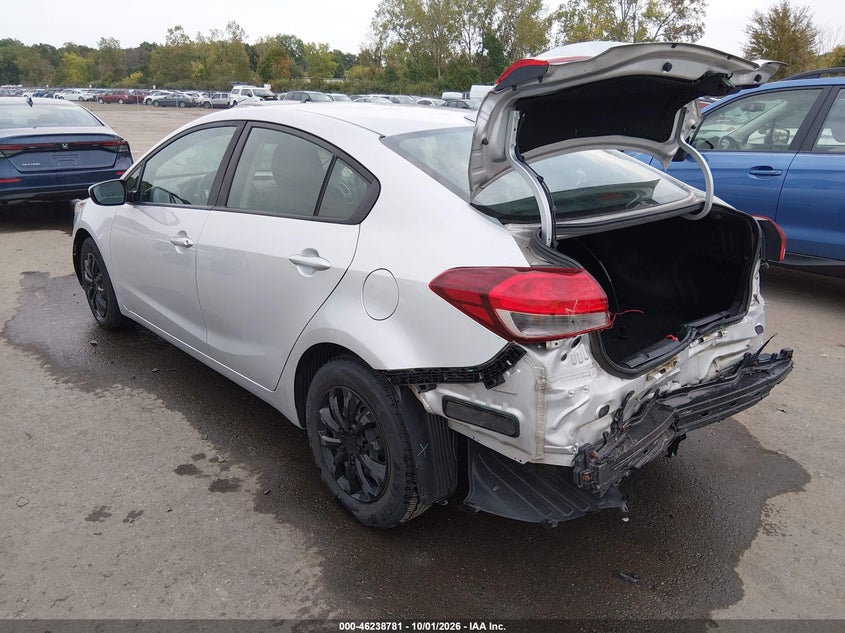 Vin: 3kpfl4a72he114380, lot: 46738775, kia forte lx 20173