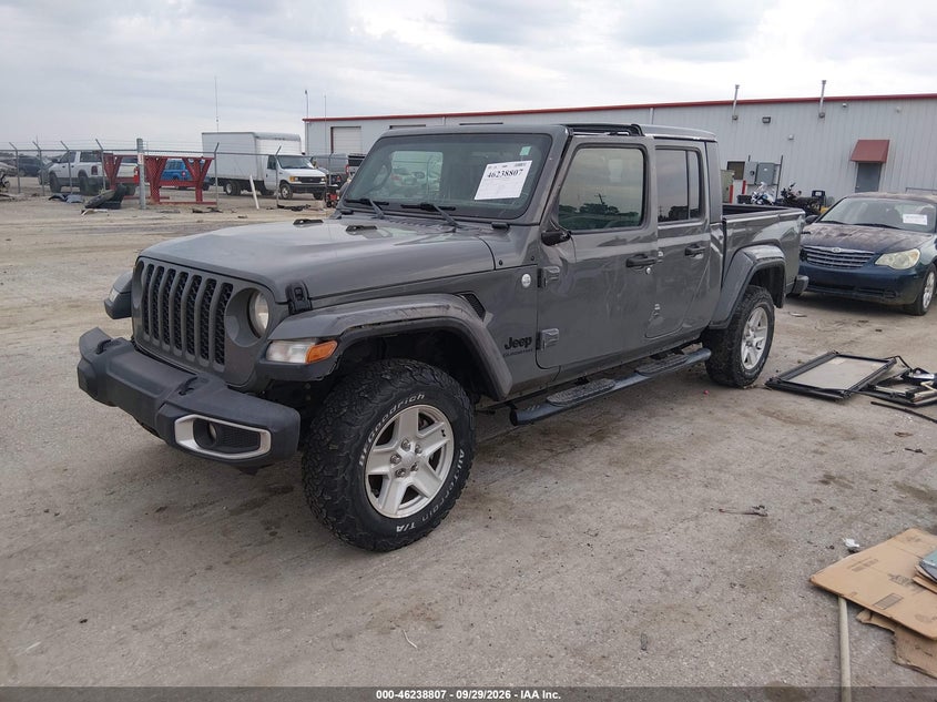 Vin: 1c6hjtag7ll207699, lot: 46738801, jeep gladiator sport s 4x4 20202