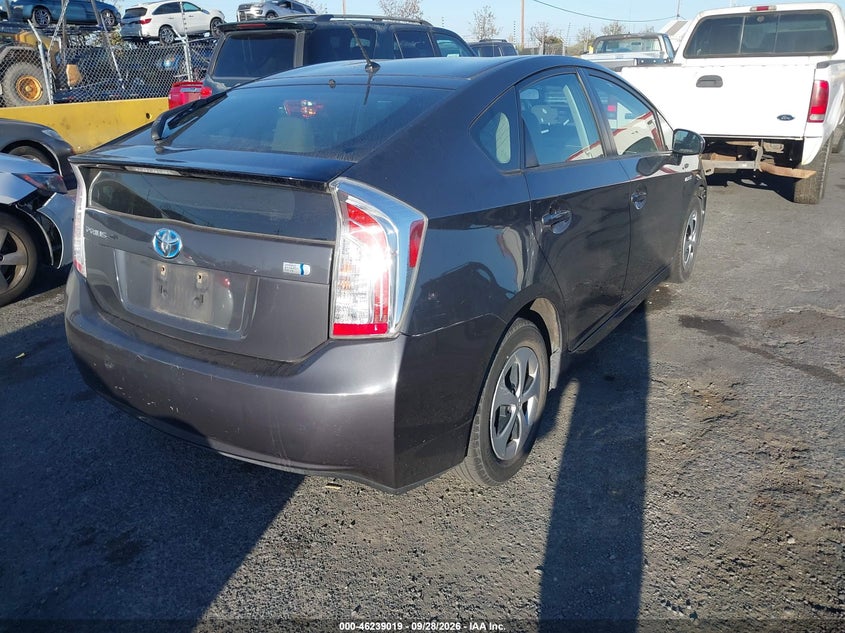 Vin: jtdkn3duxe0389391, lot: 46739013, toyota prius two 20144