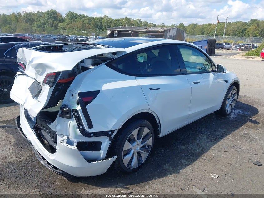 Vin: 7saygdeexnf457386, lot: 46739062, tesla model y long range dual motor all-wheel drive 20224