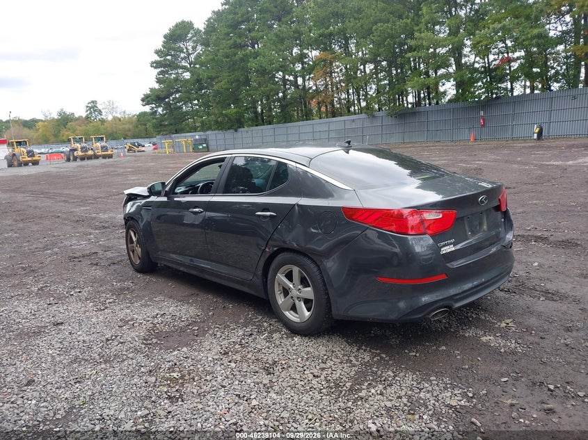 Vin: 5xxgm4a75fg466987, lot: 46739098, kia optima lx 20153