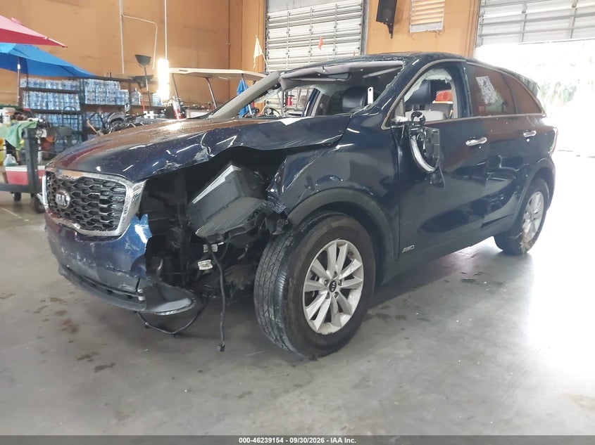 Vin: 5xypgda56kg540431, lot: 46739148, kia sorento 3.3l lx 20192