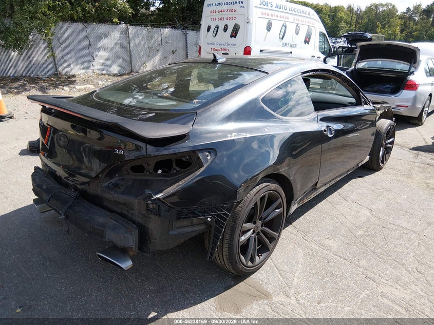 Vin: kmhhu6kh1au027503, lot: 46739163, hyundai genesis 3.8 track 20104