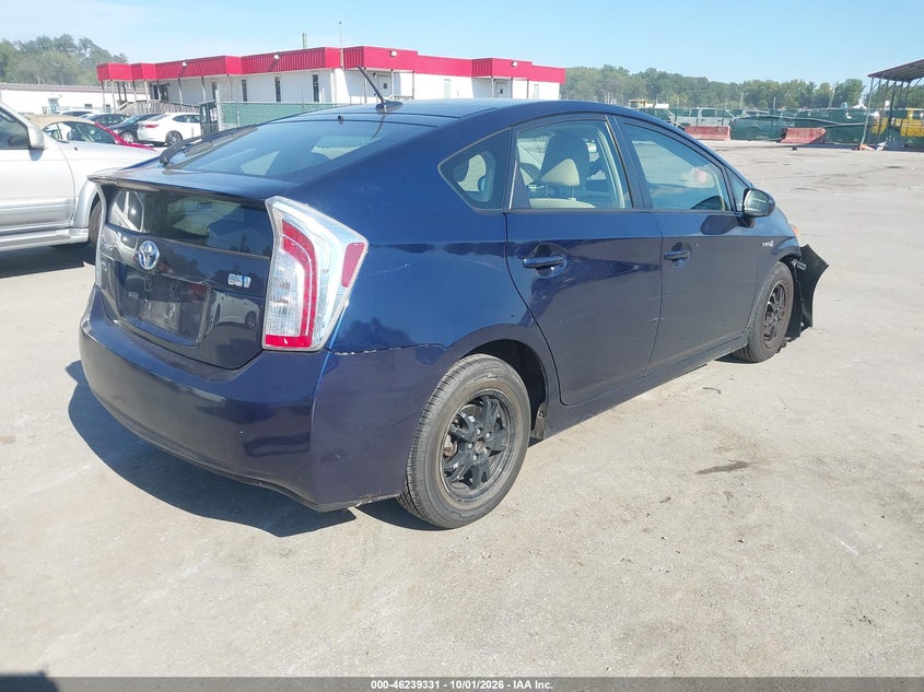 Vin: jtdkn3du0e0390789, lot: 46739325, toyota prius three 20144