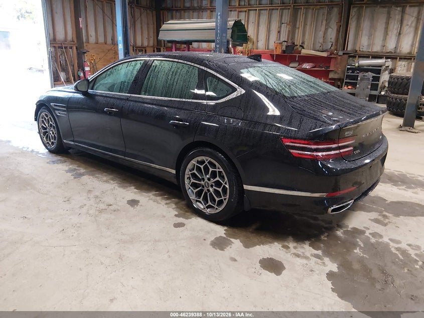 Vin: kmtgb4sc0mu046192, lot: 46739382, genesis g80 2.5t awd 20213
